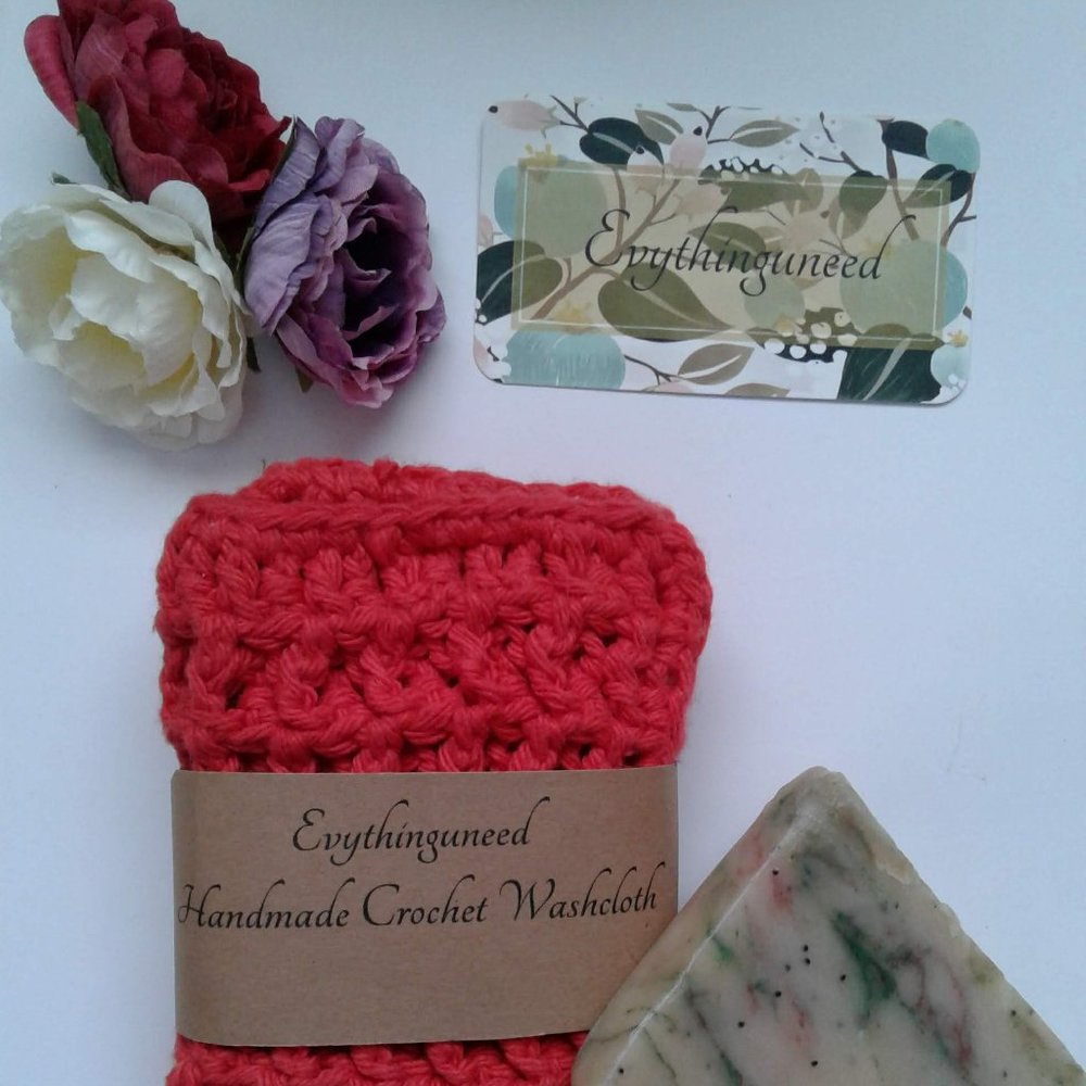Handmade Crochet Wash Cloth Square